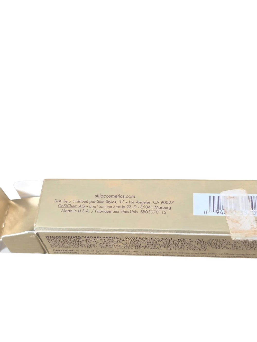 NIB Stila Glitter & Glow Liquid Eye Shadow Molten Midnight